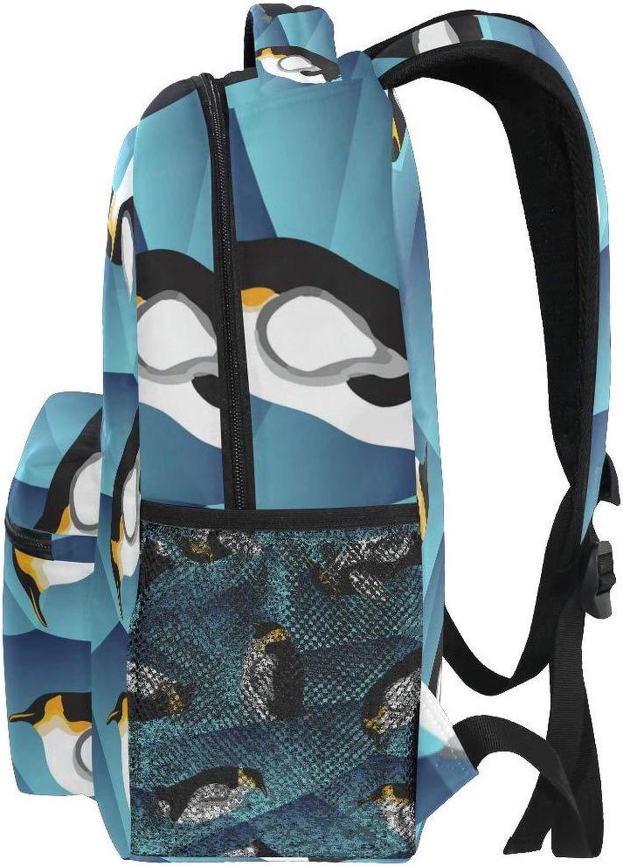 Alt view image 5 of 5 - Penguins Backpack for Boys Girls Penguin Bookbag Elementary School Casual Travel Bag Computer Laptop Daypack One Size