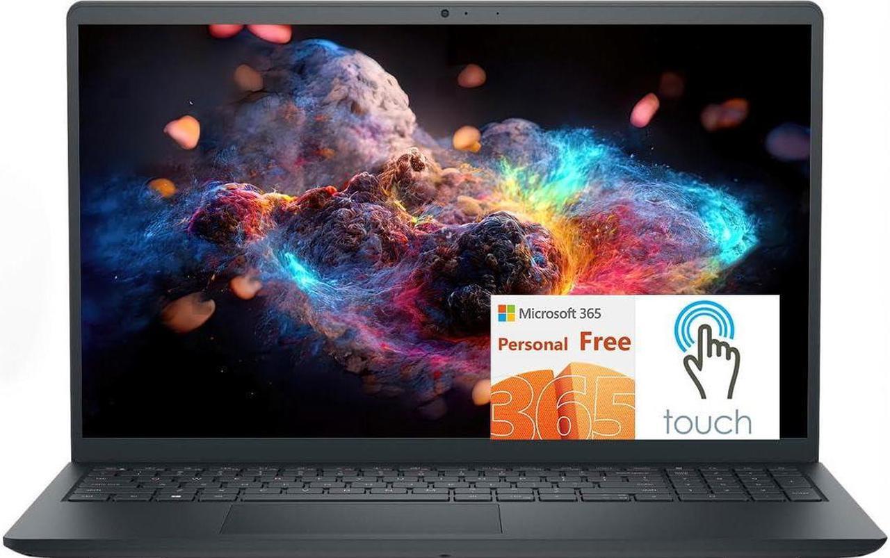 Main image of Dell Inspiron 15 Touch Screen Business Laptop Computer, 15.6" Full HD IPS Touchscreen Laptop 32GB RAM 1TB SSD, Intel Core i5-1155G7 Processor, Windows 11 Laptop with 1 Year Microsoft 365, Black