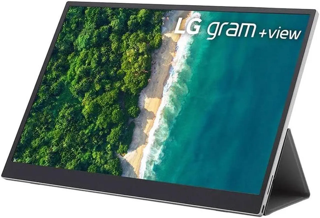 Alt view image 2 of 5 - LG Gram +view 16" 16:10 WQXGA Portable IPS LCD Monitor, Silver