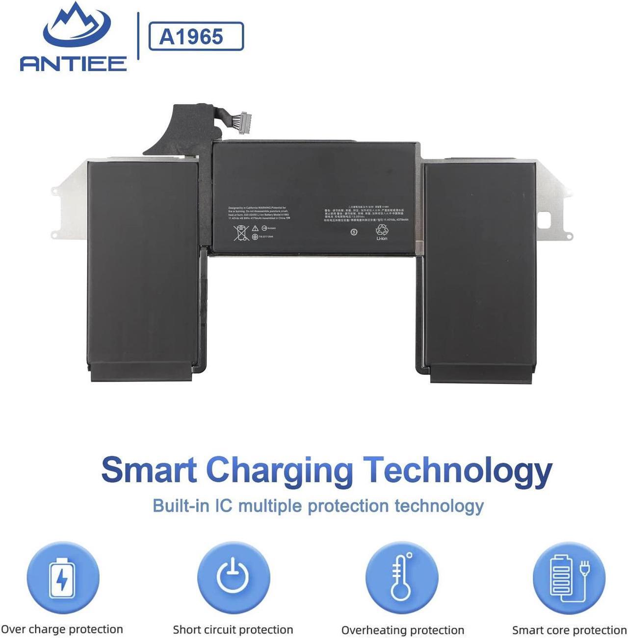 Alt view image 3 of 5 - A1932 A2179 A1965 Battery for MacBook Air 13" Retina (2018 2019, Early 2020) EMC 3184 3302 MRE82 MRE92 MVFH2 MWTJ2 MVH22 MVFM2 MVFK2 MREE2 MREC2 MREA2 MREF2 MUQT2 MUQU2 MacBookAir8,1 8,2 9,1