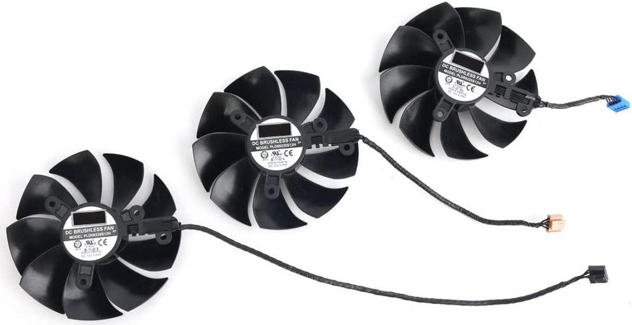 Ventilador De Refrigeración 88mm 4 Pines PLD09220S12H - Repuesto Para Tarjetas Gráficas EVGA RTX 3060 Ti/3070/3080/3090 FTW3