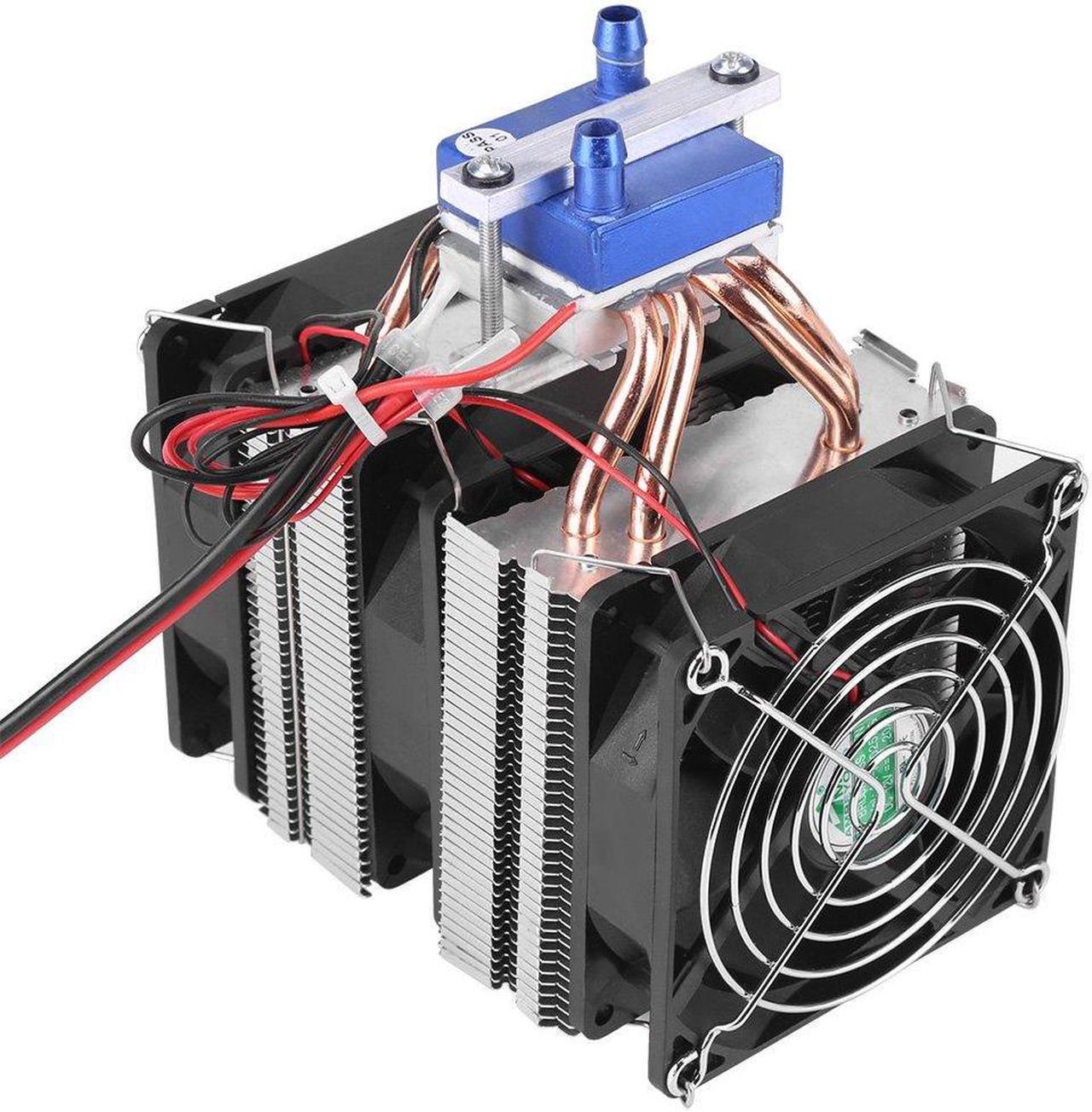 Main image of DC 12V Thermoelectric Cooler Peltier System Semiconductor Refrigeration DIY Water Cooling System Cooler Device with Fan for Fish Tank(120W for 30L Tank)