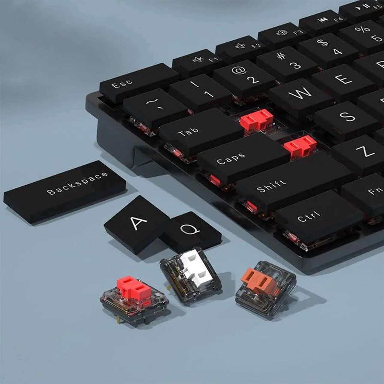 Alt view image 3 of 5 - Kailh Choc Low Profile Switch Tactile Switch 5-Pin Switches 1350 Chocolate for Mechanical Gaming Keyboard Switch(Brown,72pcs)