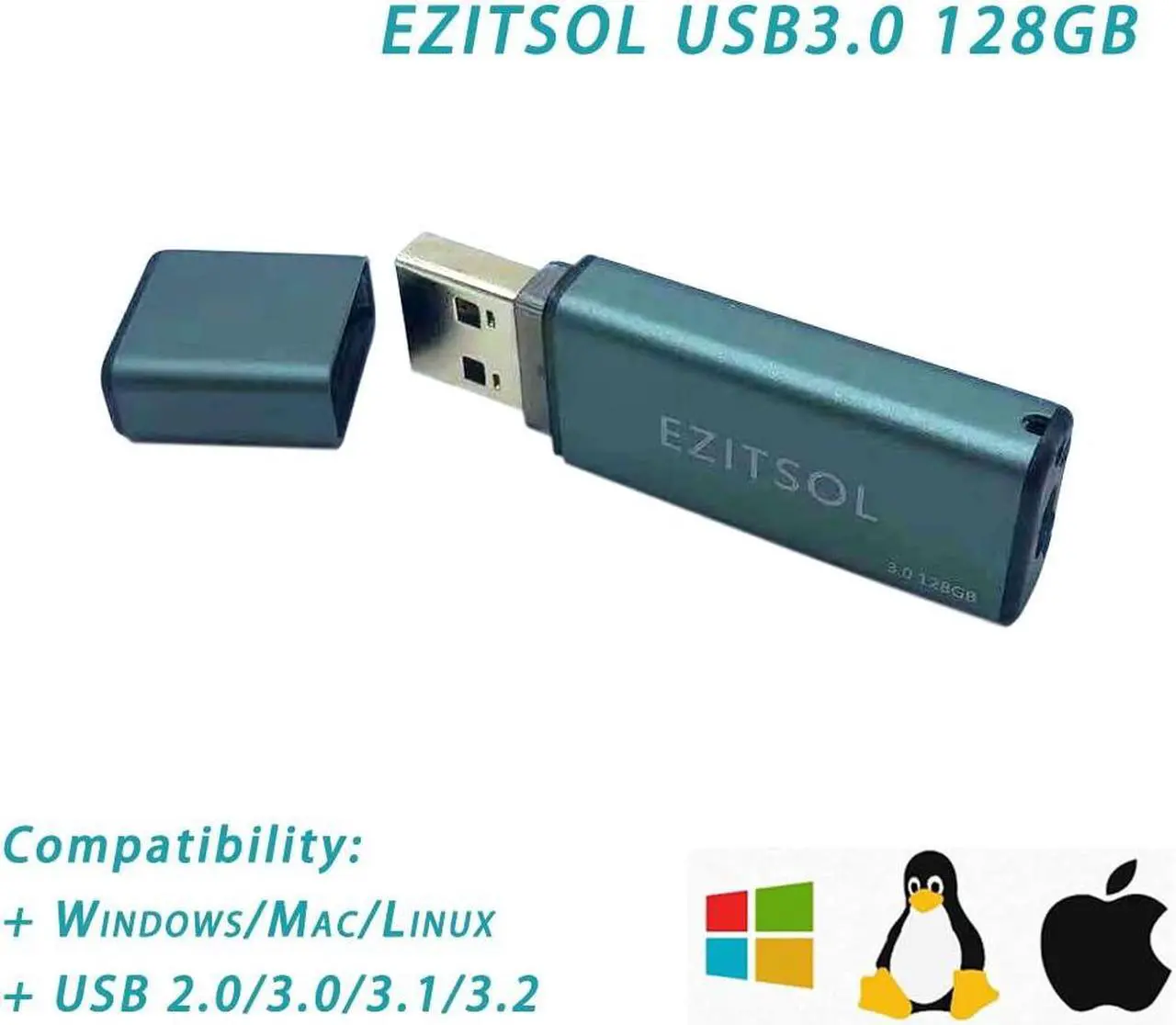 Alt view image 3 of 5 - EZITSOL 64GB/128GB Write Protect USB Flash Drive with Physical Switch, Write Blocker Protection,128GB exFat USB3.0 High Speed up to 150MB/S,MLC Jump Drive Pendrive Thumb Drive Memory Stick