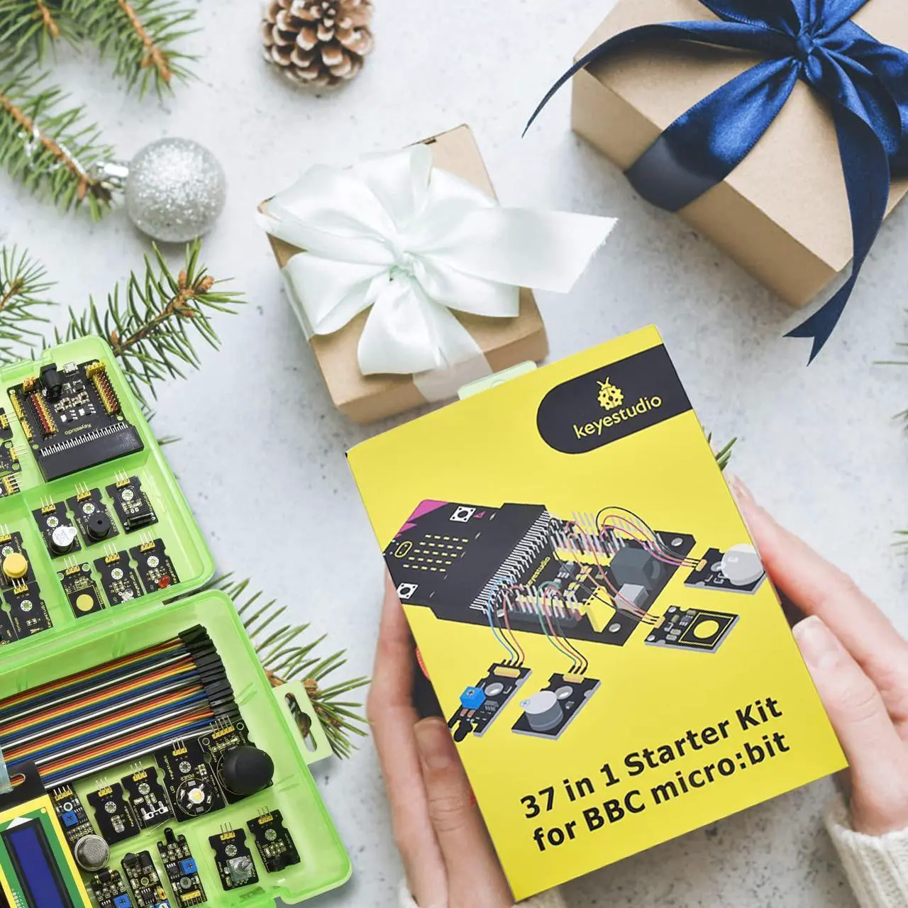 Alt view image 5 of 5 - KEYESTUDIO 37 Sensors in 1 Box Starter Kit for BBC micro bit with Tutorial (without Microbit Board), Compatible with V1.5, V2 Microbit Sensor Kit Accessories Programming Gift for Kids Adults
