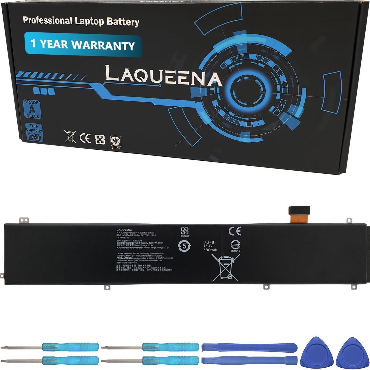 Main image of LAQUEENA RC30-0248 Laptop Battery Compatible with Razer Blade 15 2018 Advanced RZ09-02386E92 RZ09-02385 RZ09-02386 RZ09-02886 RZ09-02887 RZ09-02888 RZ09-0301 RZ09-0313 Series RZ09-0238 RZ09-02385