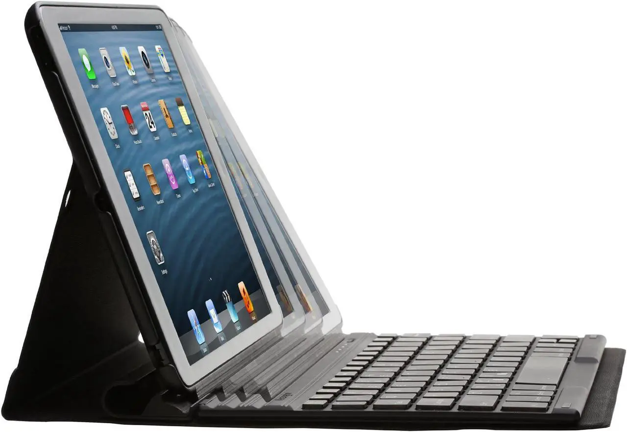 Alt view image 2 of 5 - Kensington KeyFolio Exact with Removable Bluetooth Keyboard for iPad Air (iPad 5), Black (K97006US)