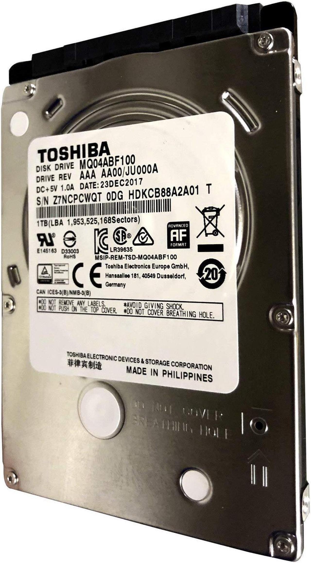Alt view image 2 of 4 - MQ04ABF100 Toshiba 1TB/1000GB 5400rpm Sata 7mm 2.5in Hard Drive 128mb, 6 Gbit/s,Mechanical Hard Disk