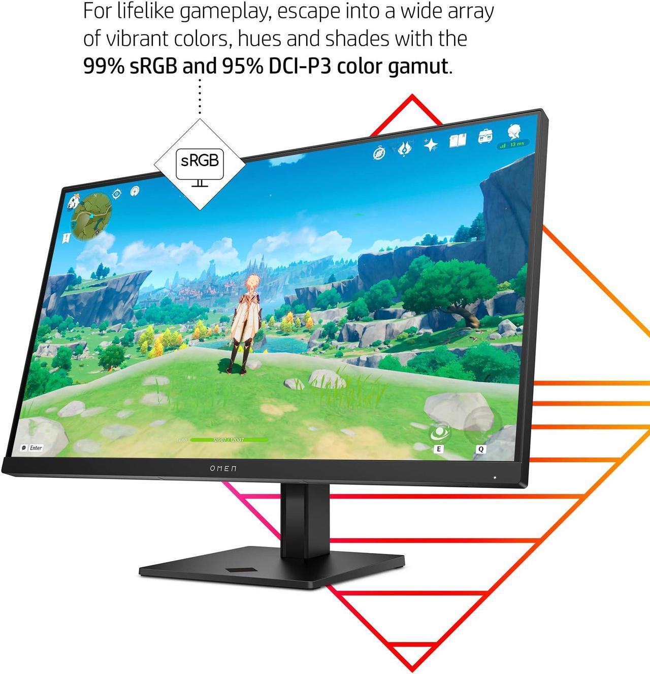 Alt view image 4 of 5 - HP: OMEN 27 inch FHD 165Hz Gaming Monitor - OMEN 27