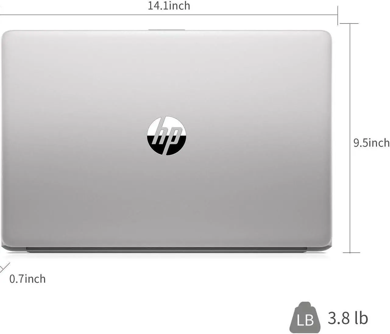 Alt view image 5 of 5 - HP Essential Laptop, 15.6" FHD Display, Intel Core i3-1215U, 32GB RAM, 1TB PCIe SSD, Fingerprint Reader, Webcam, Type-C, HDMI, SD Card Reader, Wi-Fi, Windows 11 Home, Silver