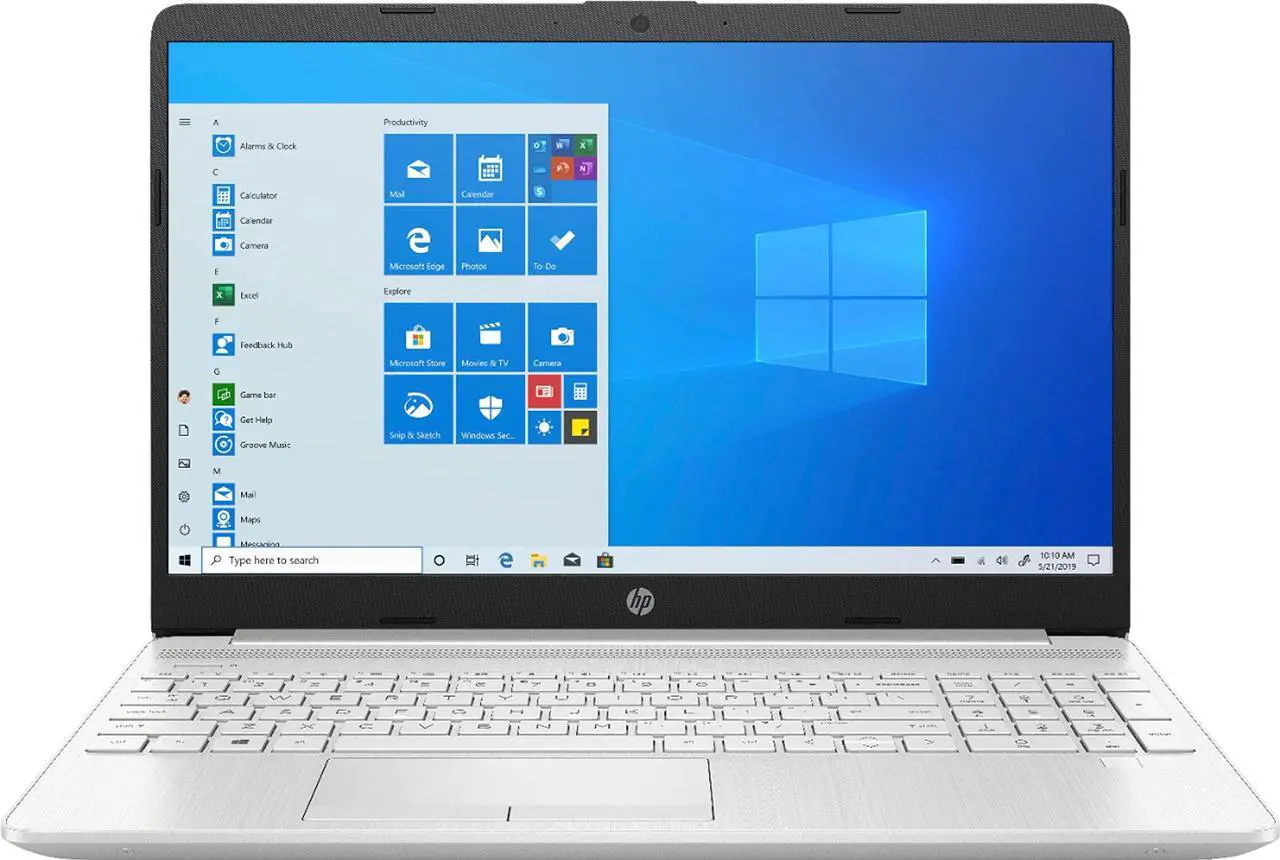 Main image of HP 2022 15.6'' FHD Laptop PC Intel Dual-Core i3-1115G4 8GB DDR4 RAM 256GB M.2 NVMe SSD Intel UHD Graphics USB-C HDMI WIFI AC RJ45 Bluetooth Webcam Fingerprint Windows 10 Home w/RE 32GB USB 3.0 Drive