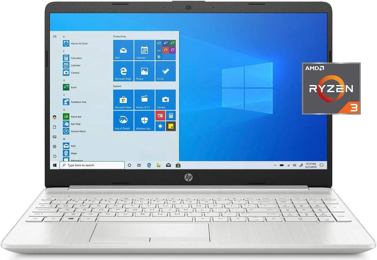 Alt view image 2 of 5 - HP 2022 15.6'' FHD Laptop PC Intel Dual-Core i3-1115G4 8GB DDR4 RAM 256GB M.2 NVMe SSD Intel UHD Graphics USB-C HDMI WIFI AC RJ45 Bluetooth Webcam Fingerprint Windows 10 Home w/RE 32GB USB 3.0 Drive