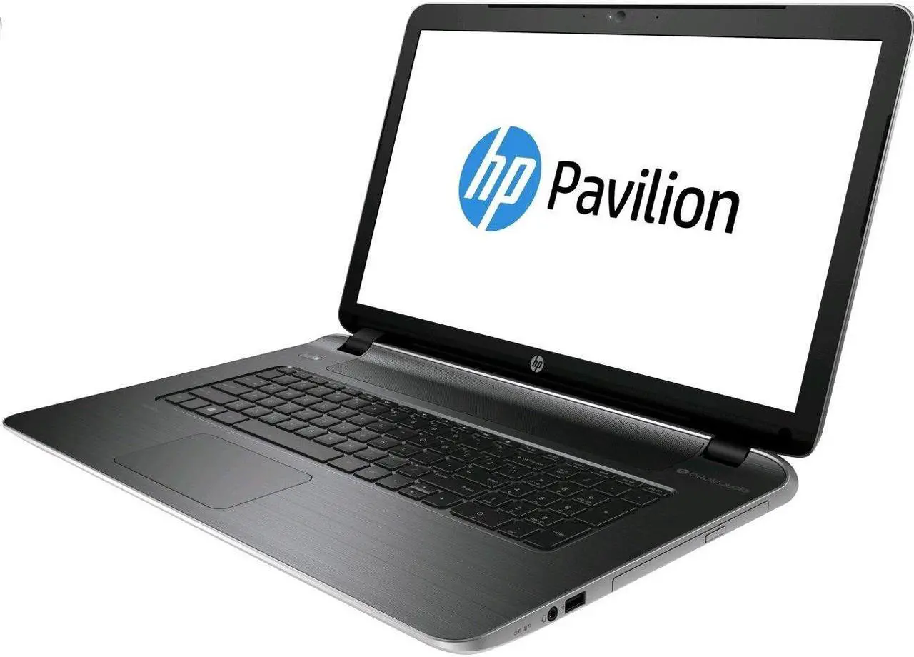 Main image of HP Pavilion Laptop, Intel Core i3-4030U 1.9GHz, 6GB DDR3, 500GB SATA, 802.11n, Win8.1, Natural Silver, 17.3"