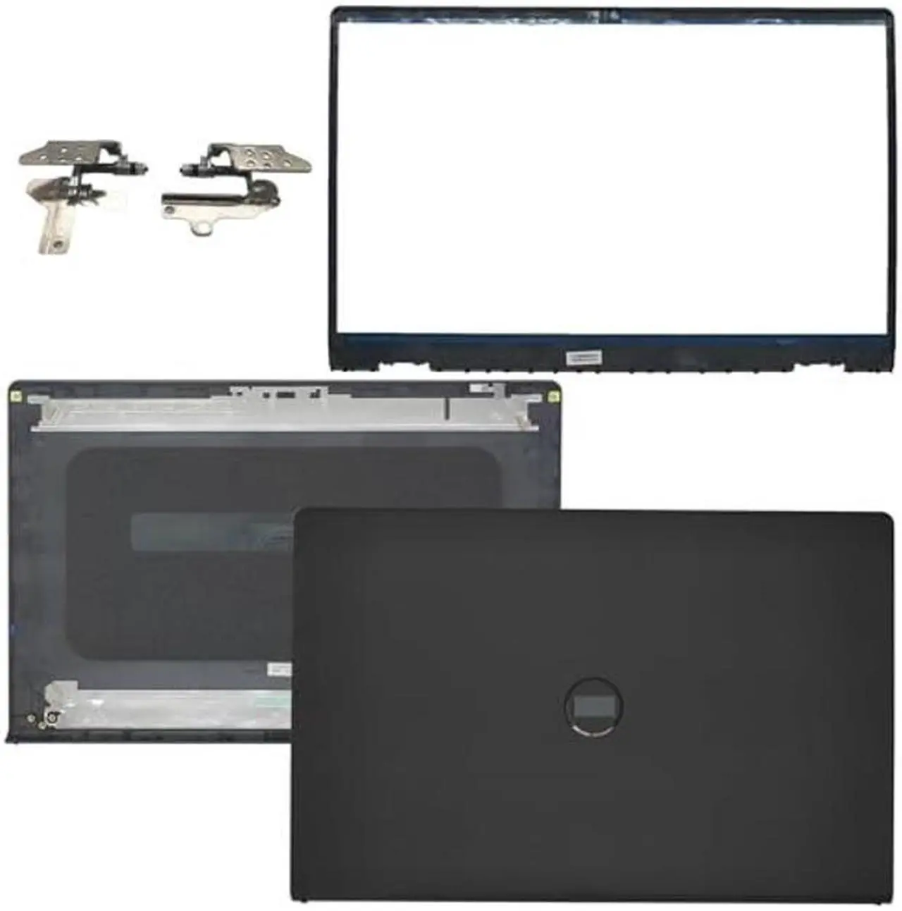 Main image of Jxjslp Replacement LCD Back Cover Top Case Lid Front Bezel Frame with Hinges for DELL Inspiron 15 3510 3511 3515 3520 3525 Series Laptop 0WPN8 00WPN8 9WC73 09WC73 AP3LE000901 Black
