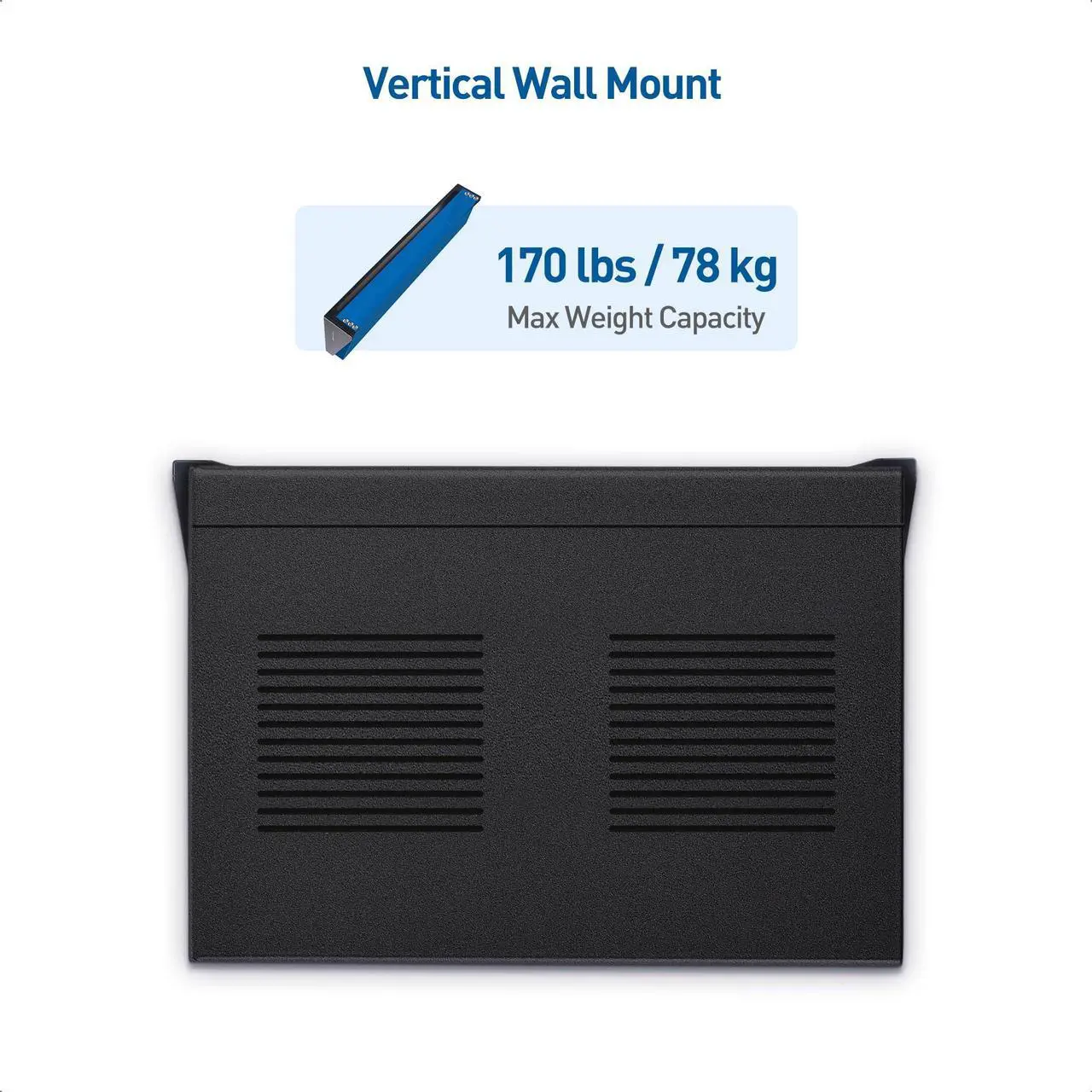 Alt view image 2 of 5 - [Enhanced] Cable Matters Max 170 lbs Heavy Duty 19-inch Vertical 1U Wall Mount Rack Patch Panel Bracket, Versatile Vertical and Horizontal Installation for 19" Network, Server, and Equipment