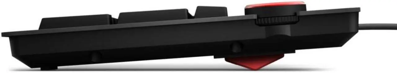 Alt view image 2 of 4 - Das Keyboard 4 Ultimate Blank Wired Mechanical Keyboard, Cherry MX Blue Mechanical Switches, 2-Port USB 3.0 Hub, Volume Knob, Aluminum Top (104 Keys, Black)