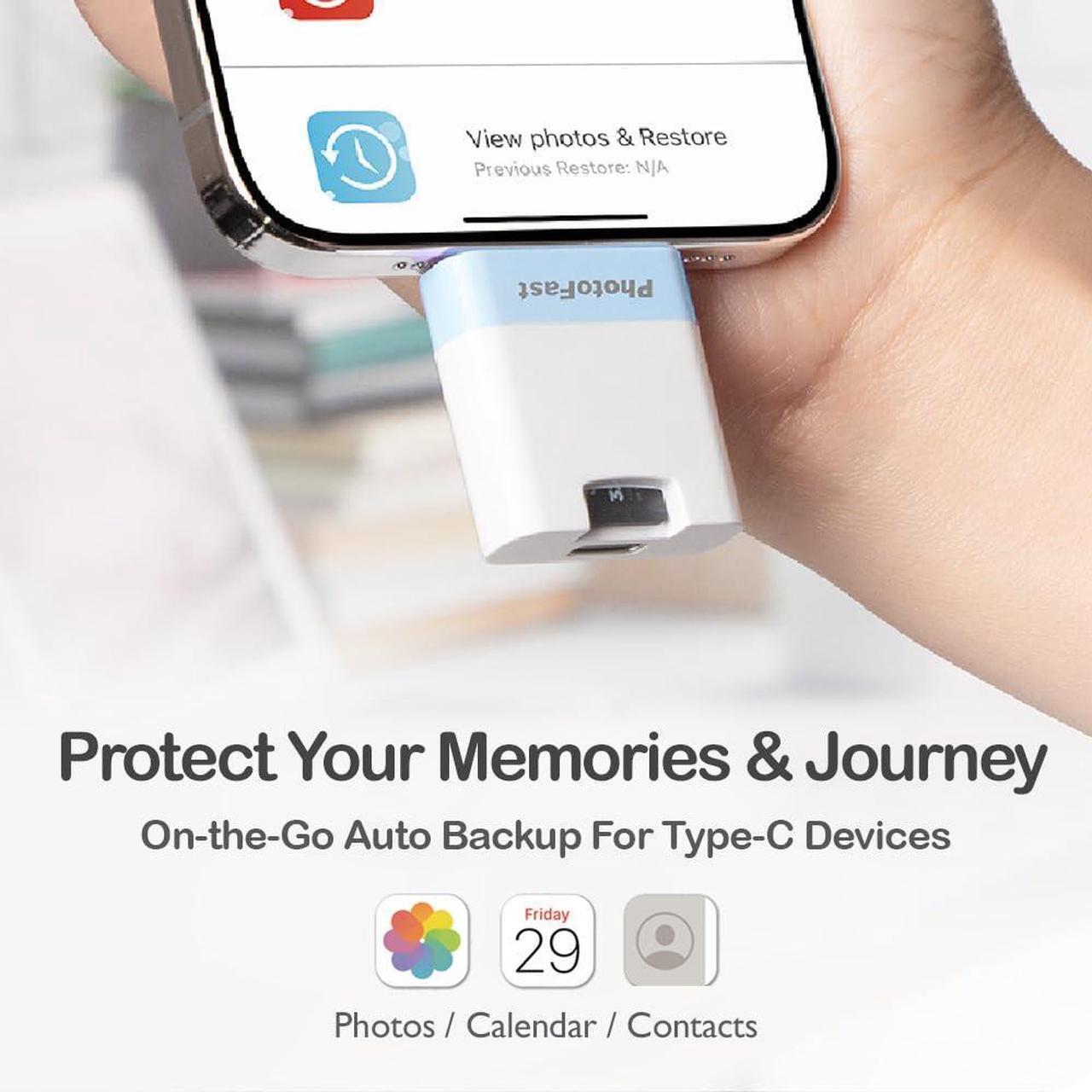 Alt view image 2 of 5 - PhotoFast PhotoCube PD Plus PD+, Smart Auto Photo & Video Backup, The Photo Stick, Flash Drive, PD Fast Charging, Supports up to 2TB MicroSD for iPhone, Android, iPad, and Tablet, w/o MicroSD card