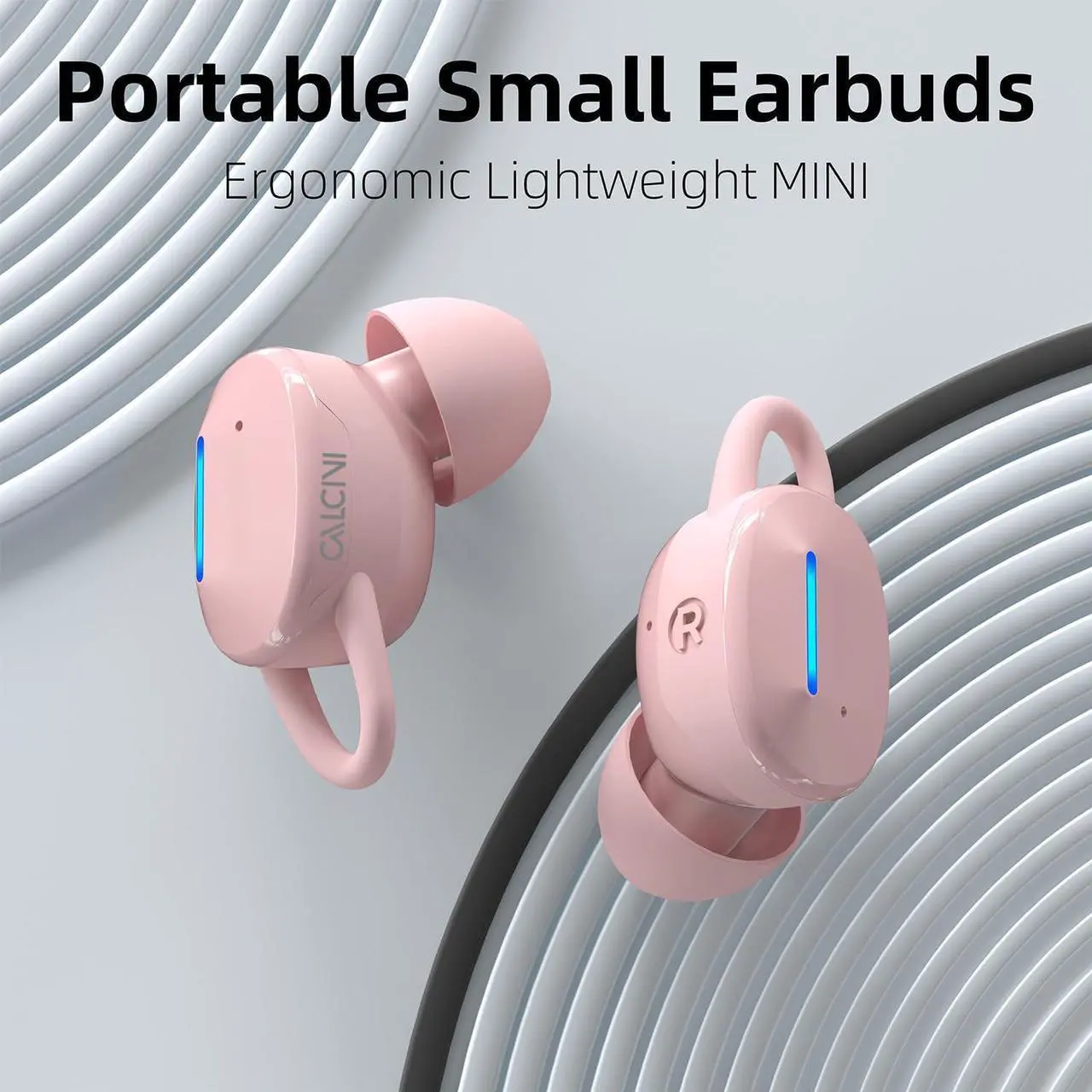 Alt view image 3 of 5 - CALCINI Wireless Earbuds IPX8 Waterproof Touch Control, Bluetooth 5.3 in Ear Headphones with Charging Case, TWS Headset for Phone,Samsung,Android, Sport and Workout Deep Bass Microphone Earphones
