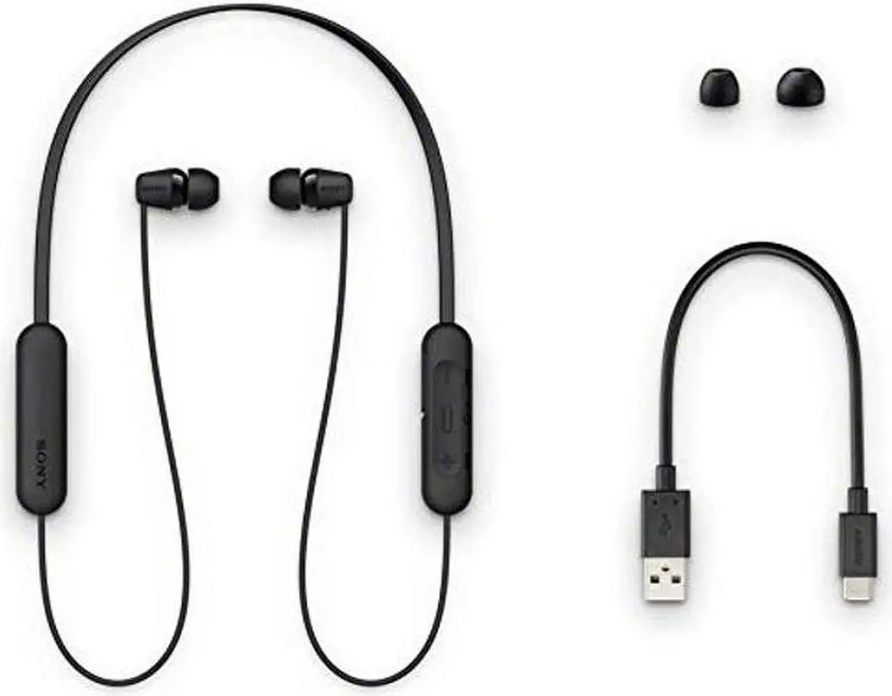 Alt view image 2 of 5 - SONY WI-C200 Wireless Bluetooth Headphones - Black