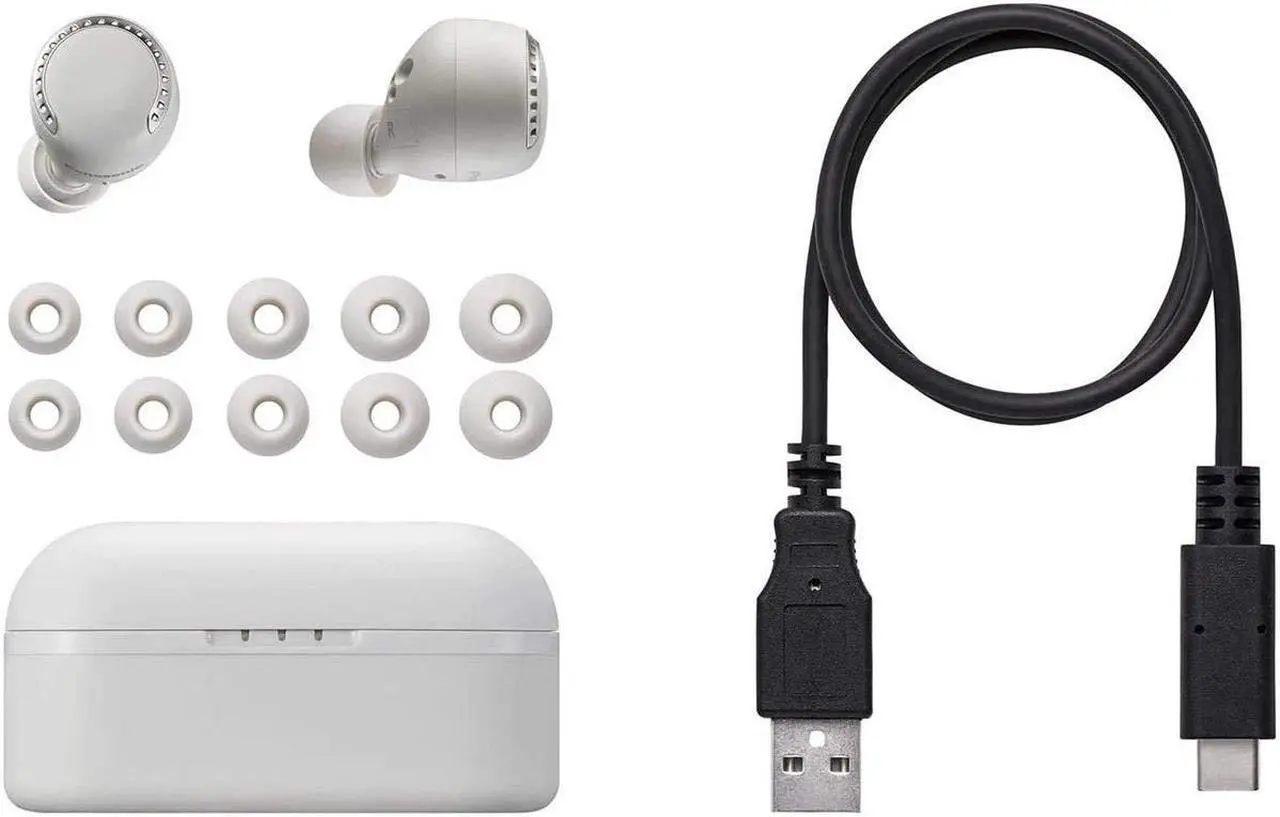Alt view image 4 of 5 - Panasonic Noise Cancelling Wireless Earbuds, True Wireless Earbud & In-Ear Headphones with Charging Case, IPX4 Water Resistant and Compatible with Alexa - RZ-S500W (Light Grey)
