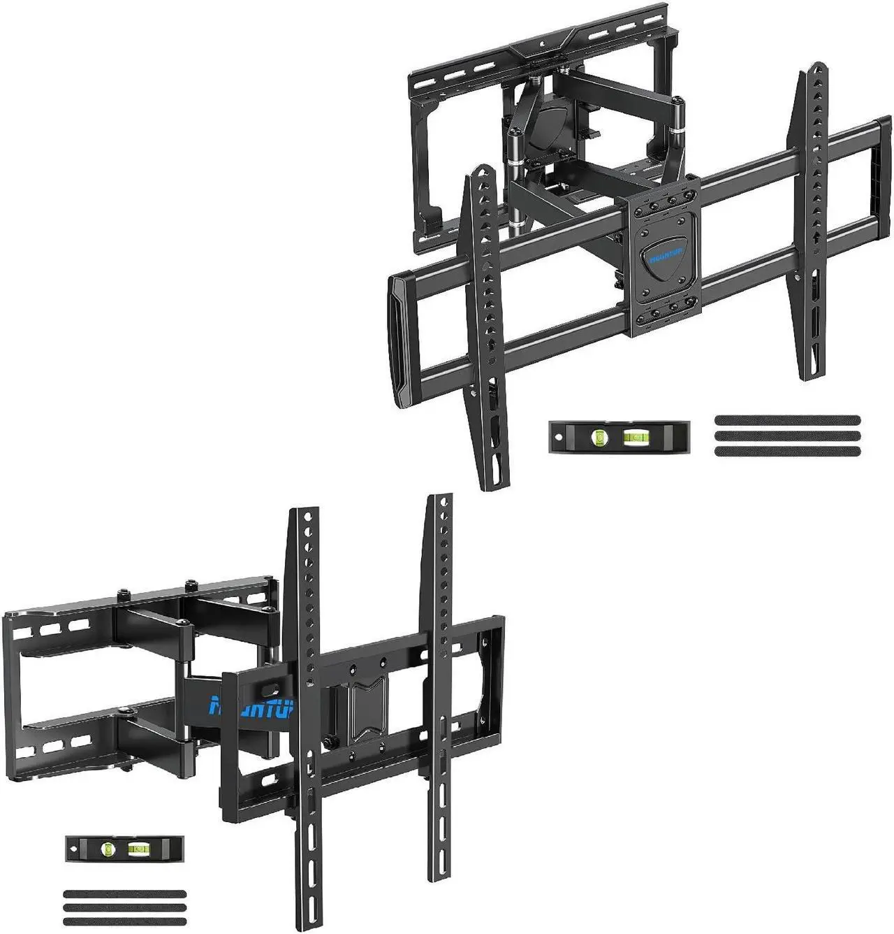 Main image of MOUNTUP Full Motion TV Wall Mount for 26-65 Inch TVs & Smooth Swivel Tilt TV Mount for 37-82 Inch TVs Bundle