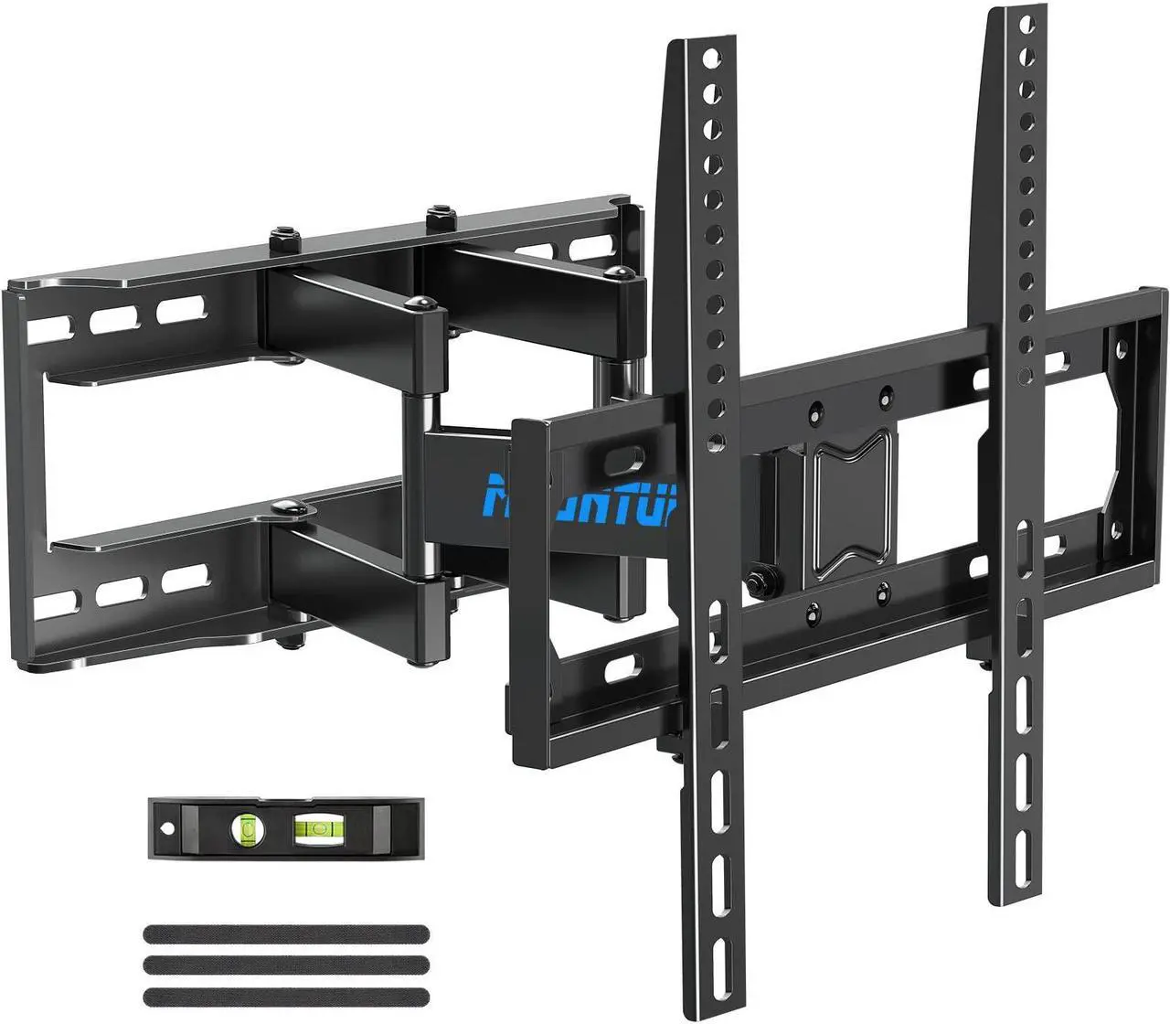 Alt view image 2 of 5 - MOUNTUP Full Motion TV Wall Mount for 26-65 Inch TVs & Smooth Swivel Tilt TV Mount for 37-82 Inch TVs Bundle
