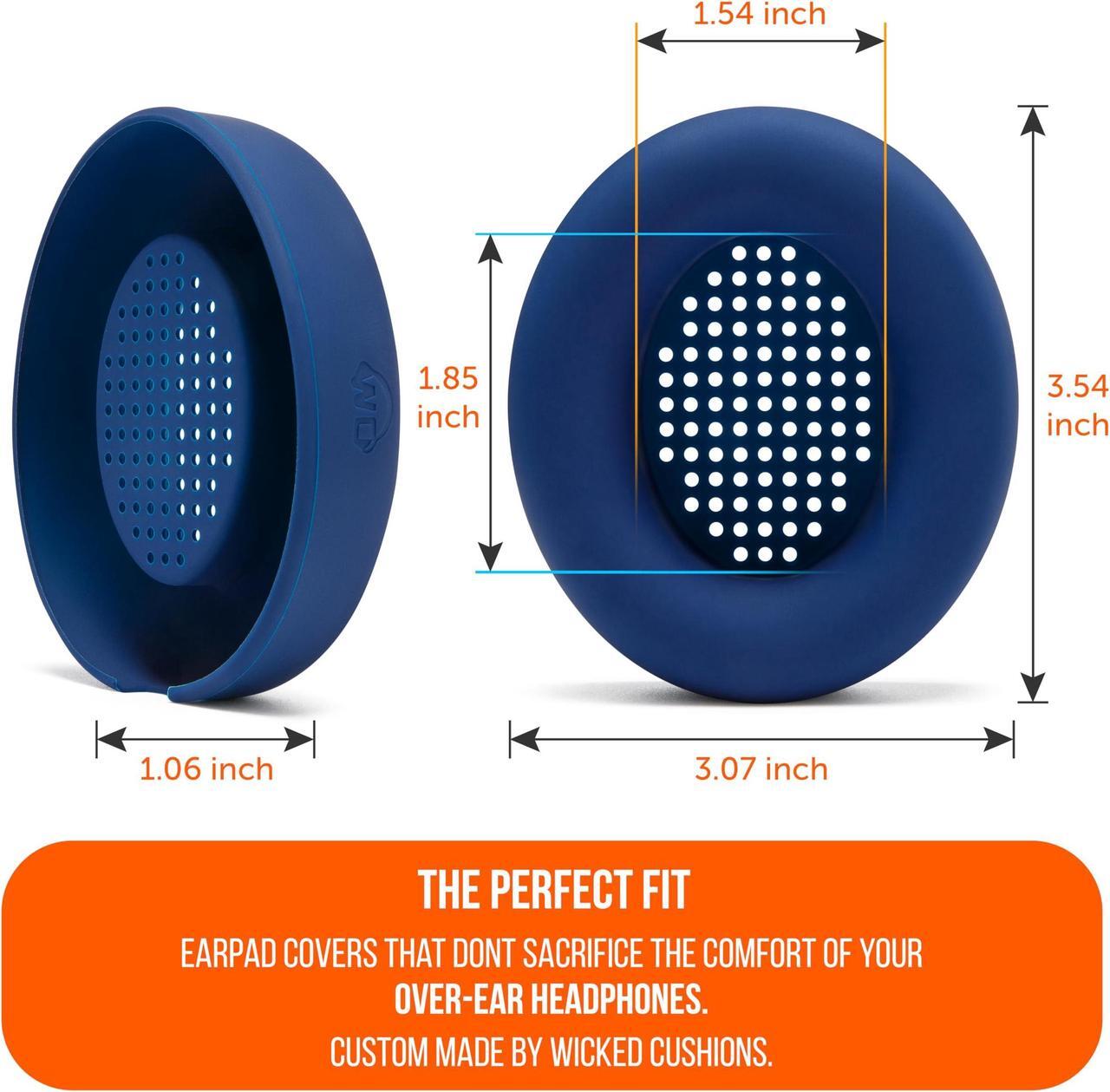 Alt view image 5 of 5 - WC SweatZ Studio Pro - Protective Silicone Earpad Covers for Beats Studio Pro Made by Wicked Cushions | Sweatproof & Easily Washable | Navy Blue
