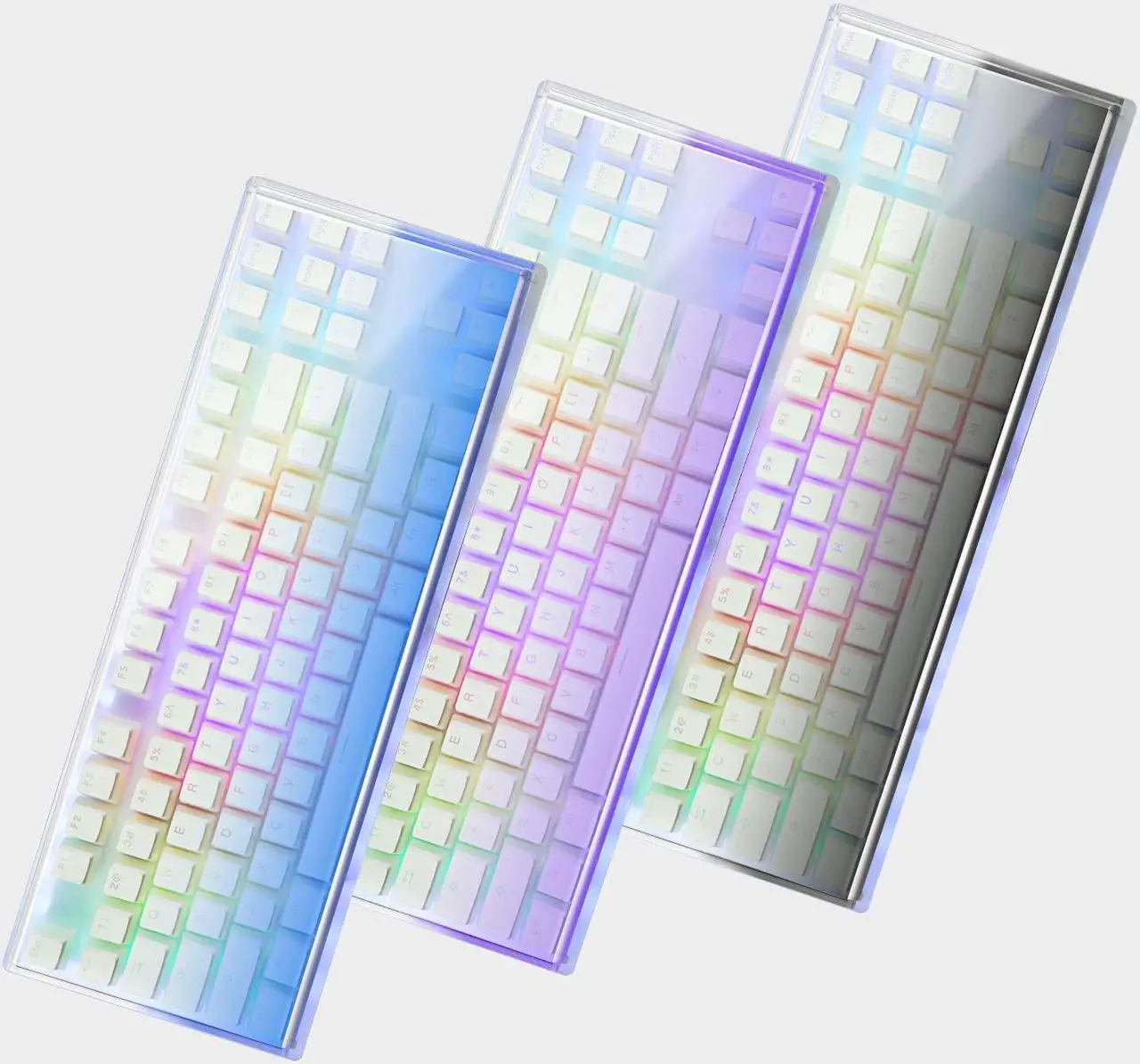Alt view image 5 of 5 - Geekria Tenkeyless Acrylic Keyboard Dust Cover, for TKL 80% Compact 87 Key Computer Mechanical Gaming Keyboard, Compatible with Logitech G915 TKL/G PRO Mechanical Gaming Keyboard (Gradient Purple)
