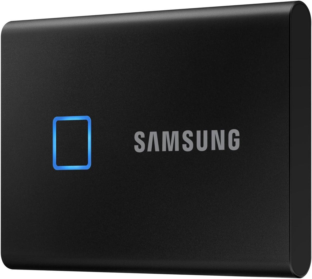 Alt view image 2 of 5 - SAMSUNG T7 Touch Portable SSD 2TB ,up to 1050MB/s, USB 3.2 External Solid State Drive, Black (MU-PC2T0K/WW)