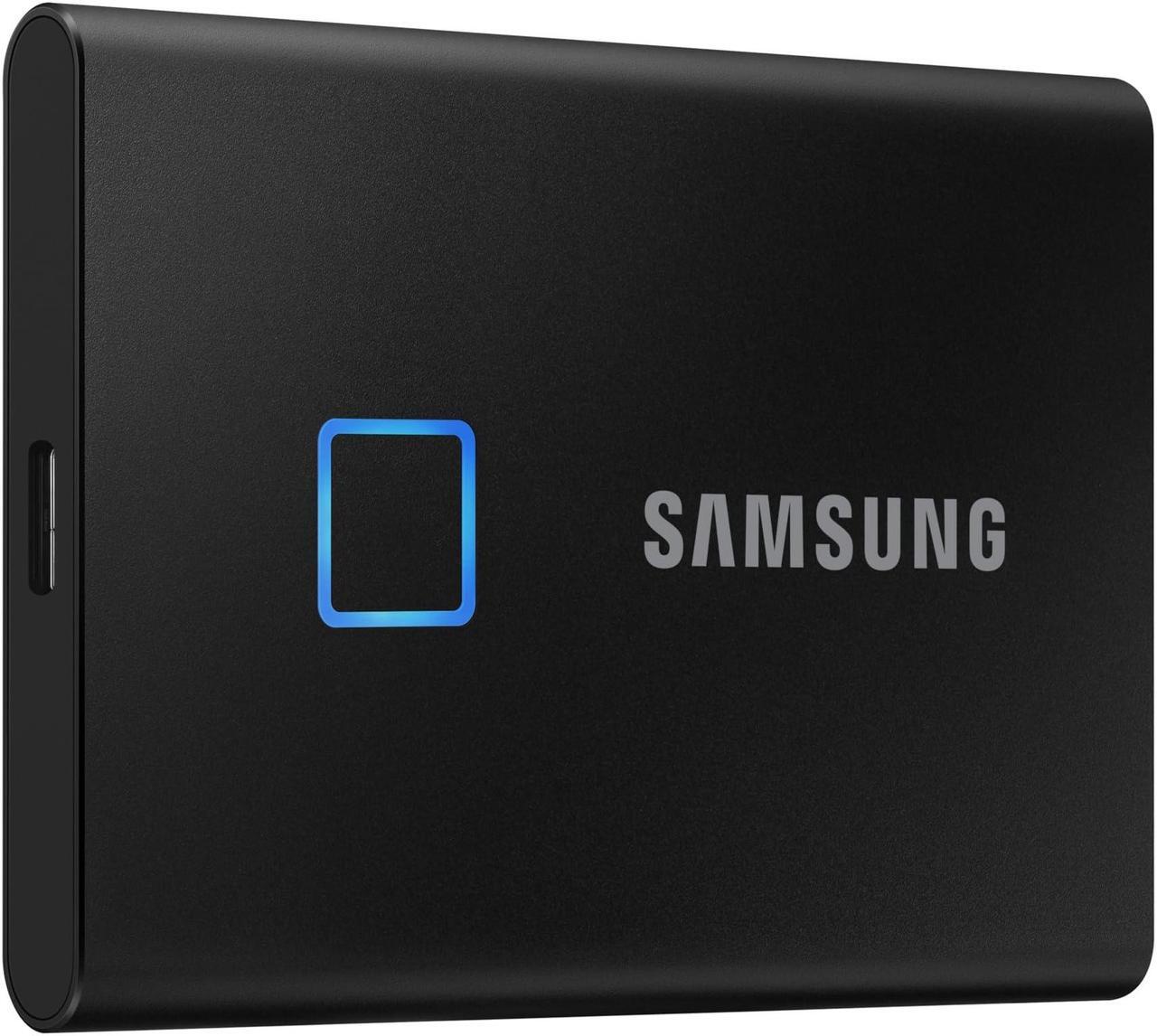 Alt view image 3 of 5 - SAMSUNG T7 Touch Portable SSD 2TB ,up to 1050MB/s, USB 3.2 External Solid State Drive, Black (MU-PC2T0K/WW)