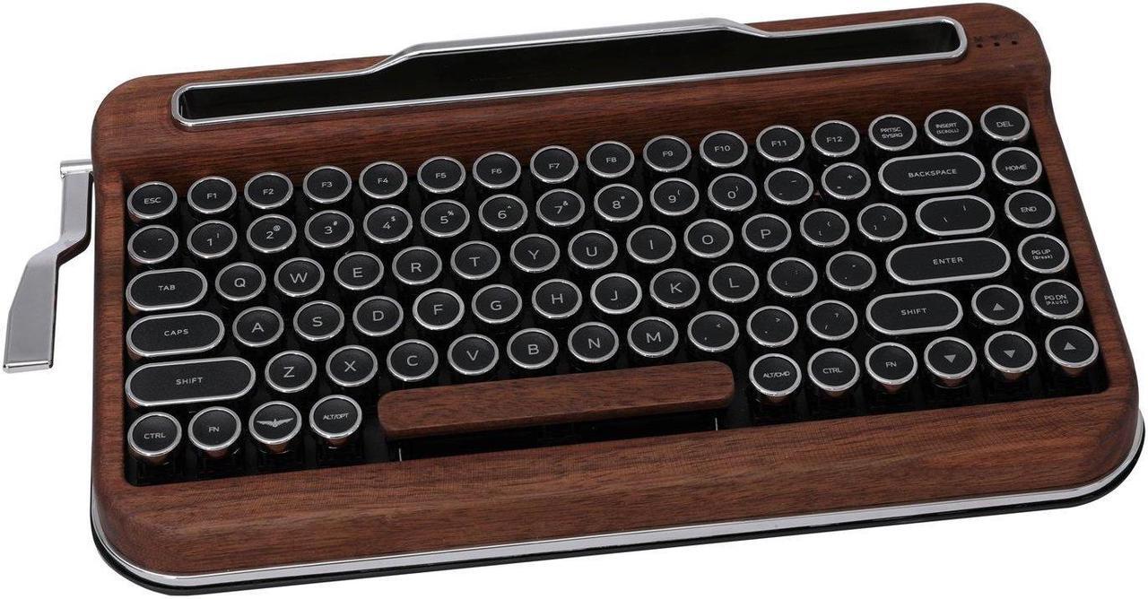 Main image of PENNA Bluetooth Keyboard with Black Chrome Keycap(US language) (Switch-Cherry Mx Brown, Special Wood)
