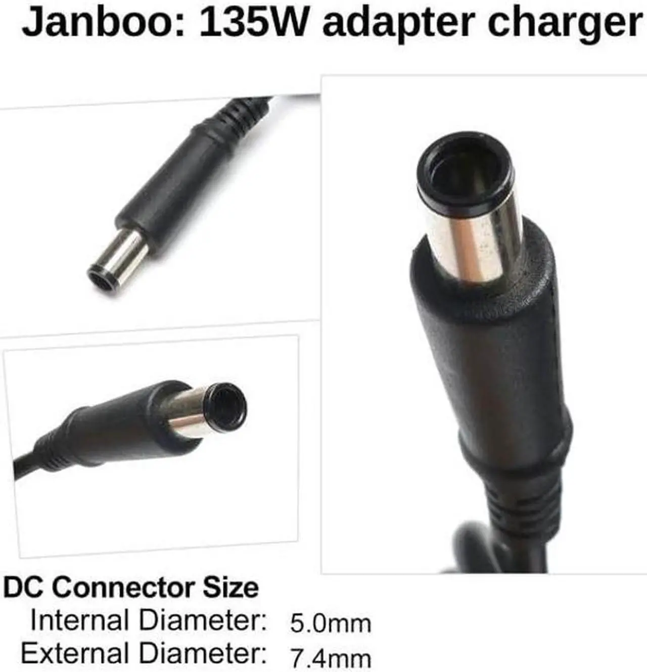 Alt view image 2 of 5 - Ursulan 19V 7.1A 135W AC Adapter Laptop Charger for HP Compaq Elite 8000 8200 8300 DC7800 DC7900 HP 391174-001 397803-001 384023 481420-002 647982-002 HSTNN-LA01 HSTNN-HA01 647982 NC6400 Power Cord