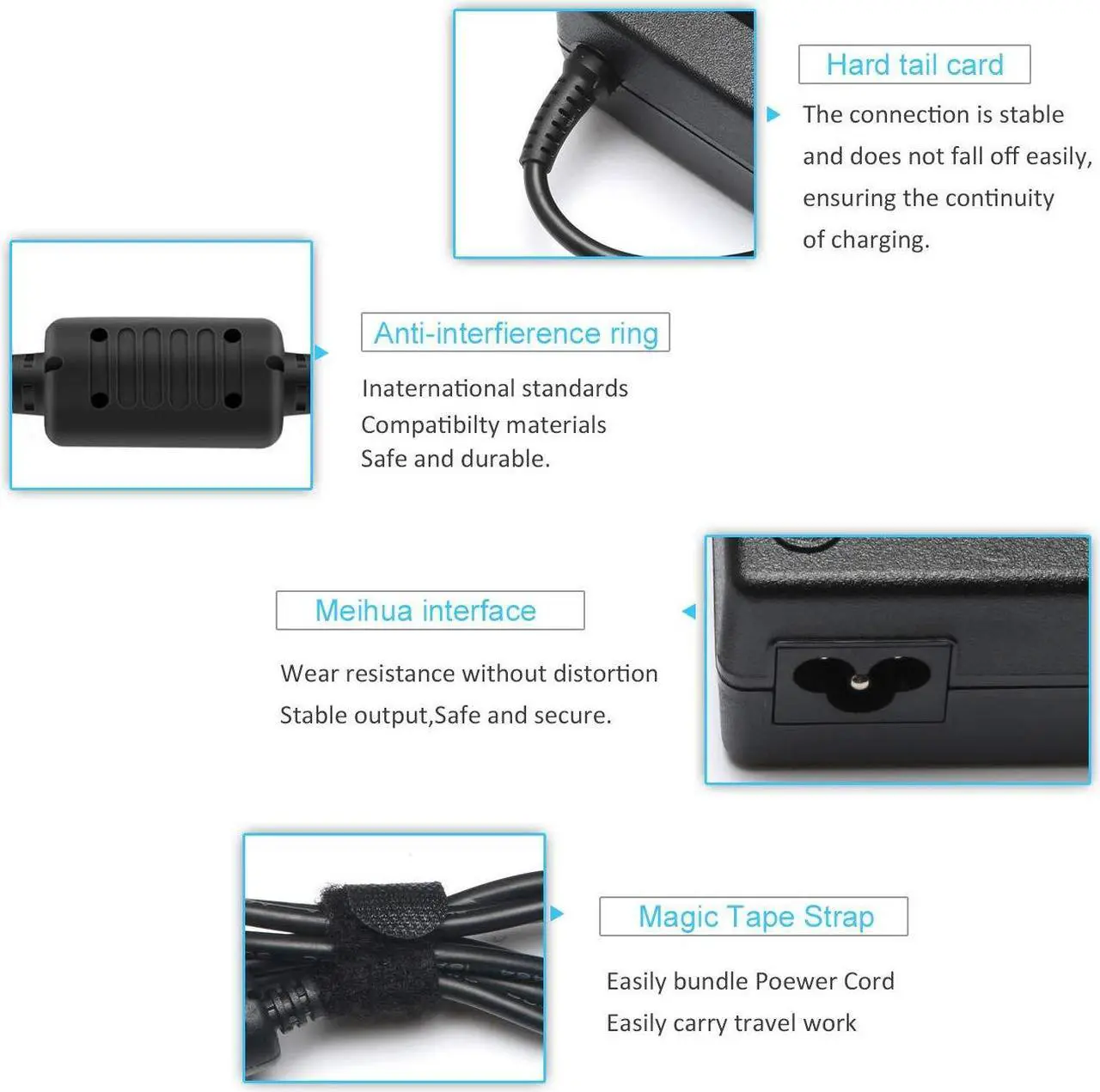 Alt view image 4 of 5 - Ursulan 19V 7.1A 135W AC Adapter Laptop Charger for HP Compaq Elite 8000 8200 8300 DC7800 DC7900 HP 391174-001 397803-001 384023 481420-002 647982-002 HSTNN-LA01 HSTNN-HA01 647982 NC6400 Power Cord