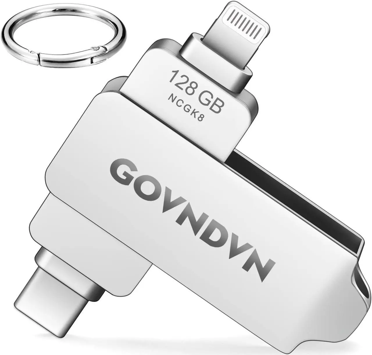 Main image of 128GB Apple MFi Certified USB C Photo-Stick-for-iPhone 15, 4 in 1 iPhone-Storage-Stick Lightning Type-C Backup-Drive for iPhone iPad Android PC iPhone-Memory-Stick Thumb Drive for iPhone15/14/13/12/11