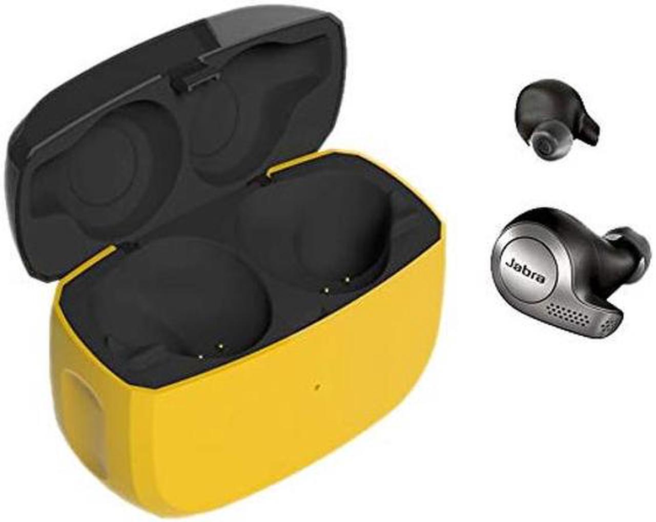 Main image of Kissmart Compatible with Jabra Elite Active 65t Charging Case, Replacement Charger Case Cradle Dock for Jabra Elite Active 65t / Elite 65t Earbuds (Capacity 500mah) (Yellow)