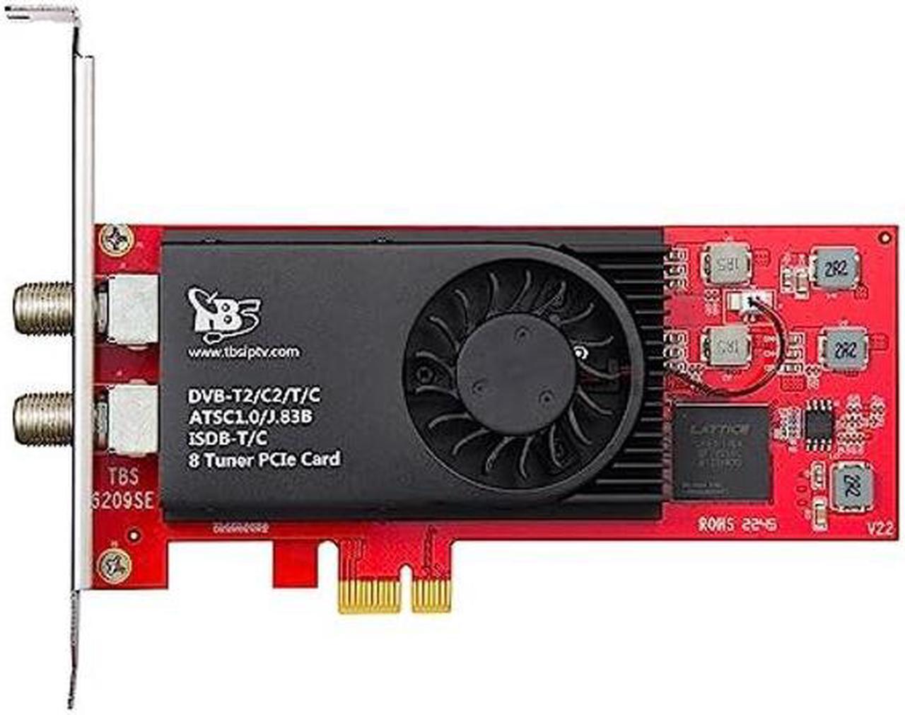 Main image of TBS 6209se DVB-T2/ C2/ T/ C/ ISDB-T Octa PCIe Digital TV Tuner Card for PC / IPTV Server