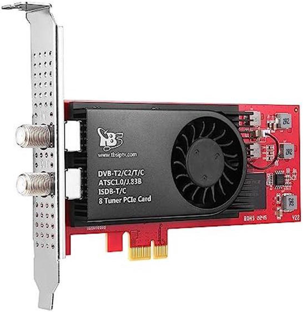 Alt view image 2 of 5 - TBS 6209se DVB-T2/ C2/ T/ C/ ISDB-T Octa PCIe Digital TV Tuner Card for PC / IPTV Server