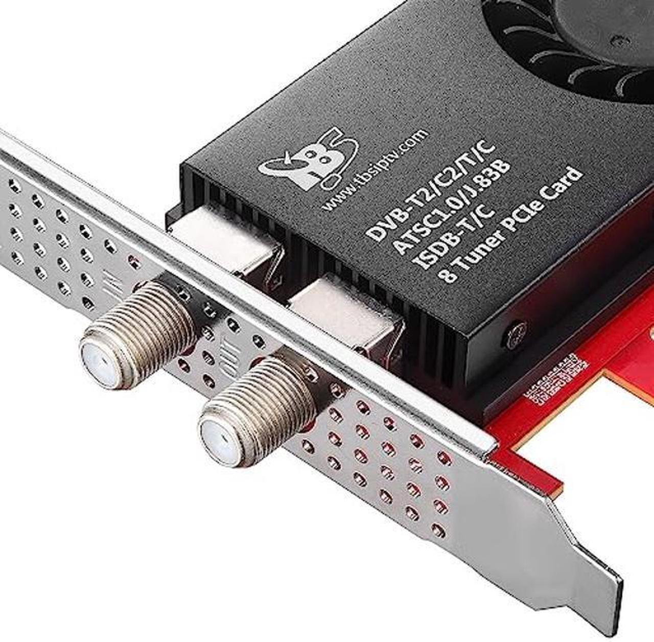 Alt view image 4 of 5 - TBS 6209se DVB-T2/ C2/ T/ C/ ISDB-T Octa PCIe Digital TV Tuner Card for PC / IPTV Server