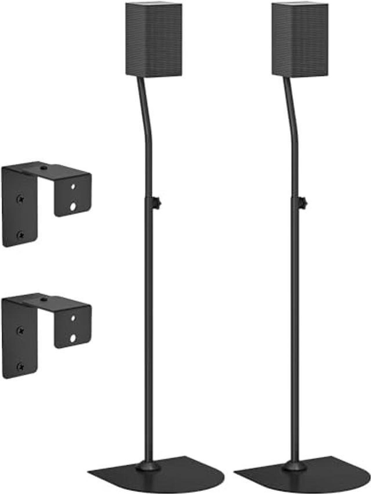 Main image of Speaker Stand Pair for Samsung Rear Speaker Stands and Wall Mount - Height Adjustable Extend 33" to 42" Floor Speaker Stand for HW-Q990C and More Samsung Surround Sound with Keyhole or Thread Hole