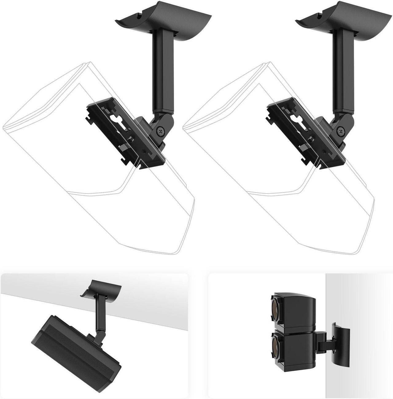 Main image of Yimaut (2 Pack) Ceiling/Wall Mount Bracket for Bose Cube Speaker,for UB-20,UB20 Series II, WB-50 Series II, Lifestyle 600, V35, V25, V10, T20, V20, V30, CineMate 520, CM520, Acoustimass Series Black