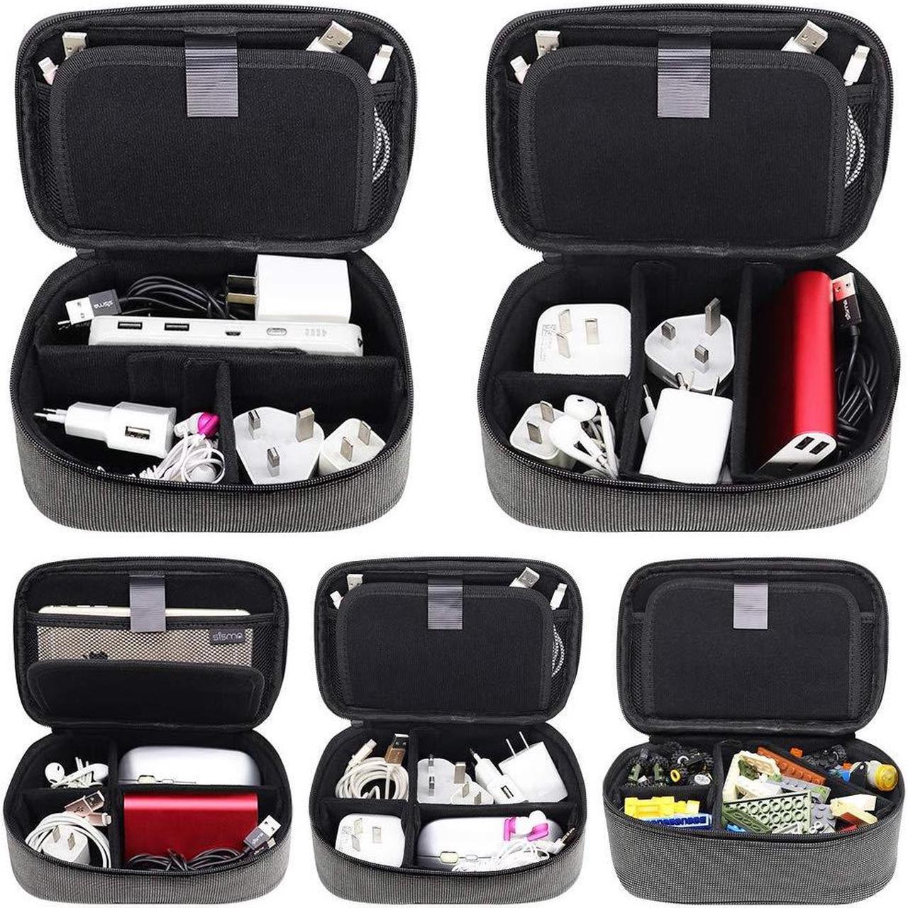 Alt view image 4 of 5 - sisma Travel Cords Organizer Universal Small Electronic Accessories Carrying Bag Special Edition + QUENZROC USB Flash Drive Case Pink