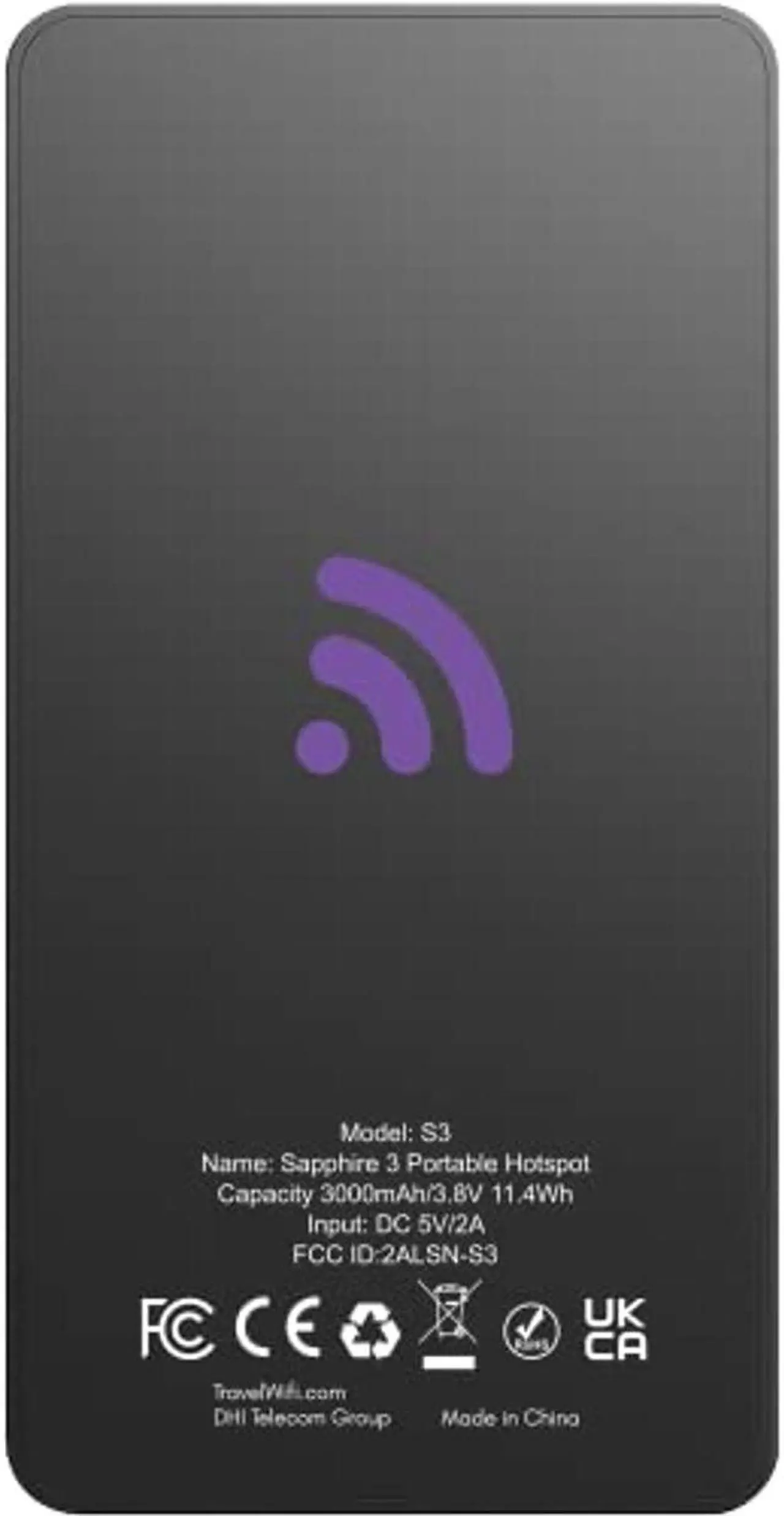 Alt view image 2 of 5 - TravelWifi Sapphire 3 Mobile Hotspot, Portable WiFi Hotspot for Travel in 130+ Countries, Supports 300 Mobile Networks, Preloaded 4GB Free Global Data and 12-Hour Battery Life