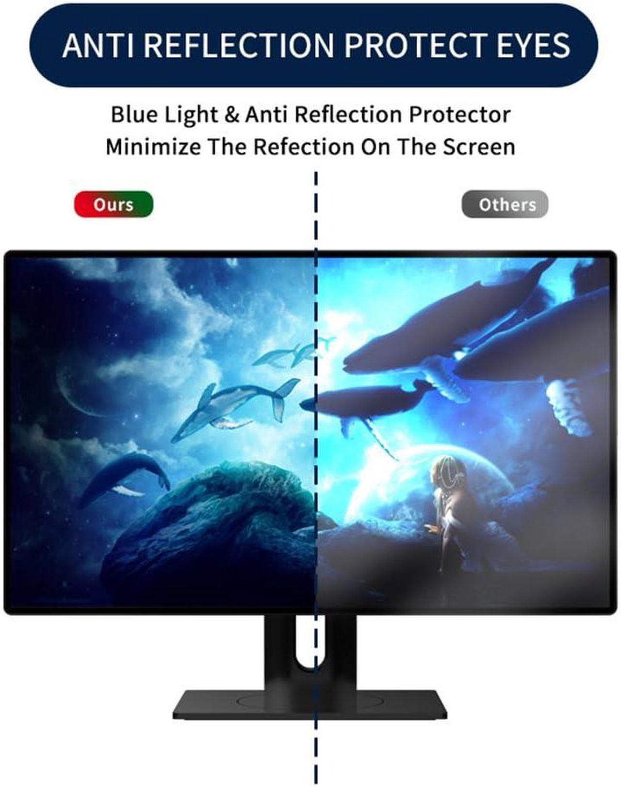 Alt view image 3 of 5 - Docooler Computer Privacy Screen Filter, Hanging Screen Filter Compatible Widescreen Computer Monitor with Aspect Ratio 16:9, Anti-Glare Privacy Screen Protector for 20-32 Inch Monitor (Inch Optional)