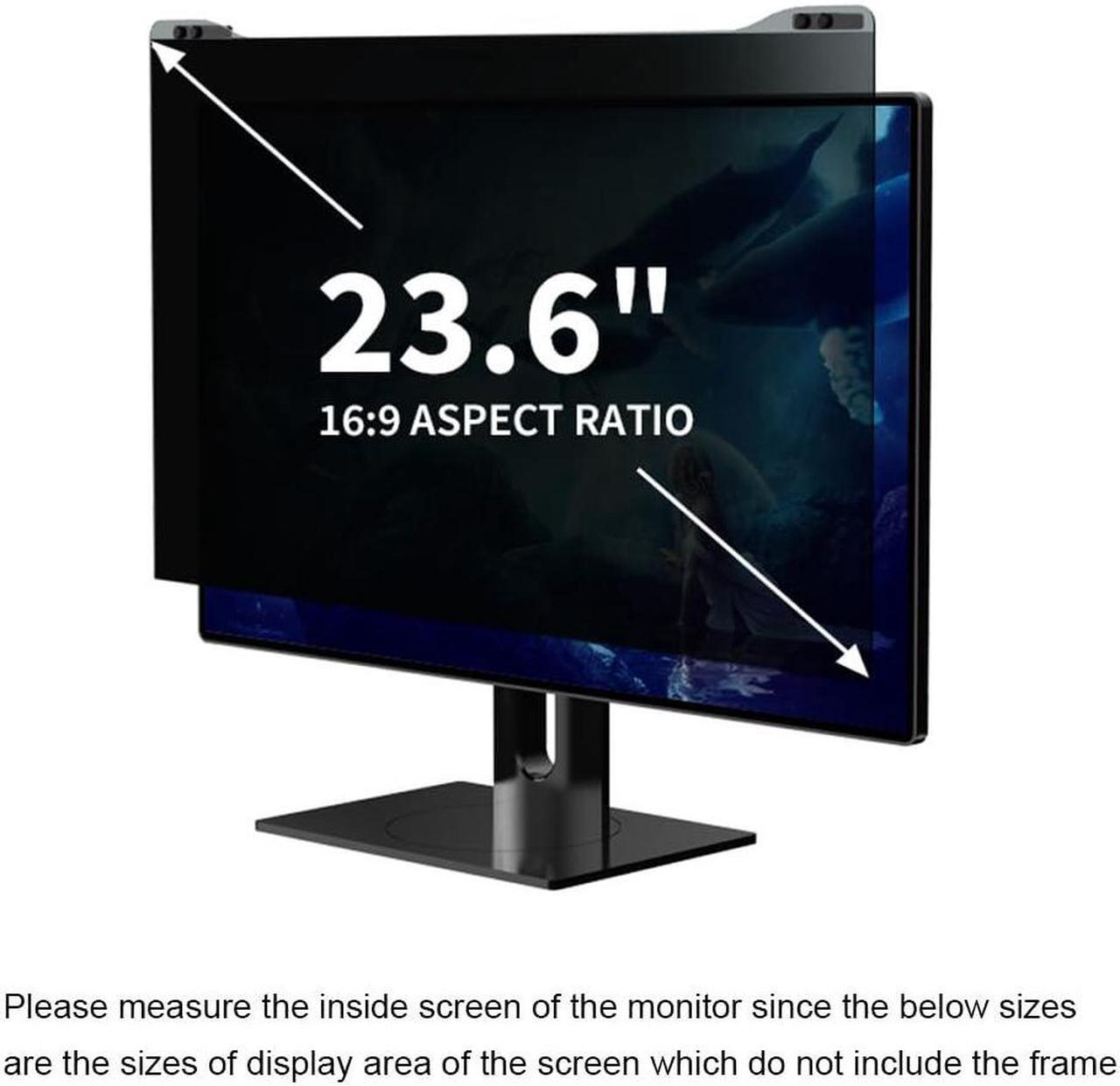 Alt view image 4 of 5 - Docooler Computer Privacy Screen Filter, Hanging Screen Filter Compatible Widescreen Computer Monitor with Aspect Ratio 16:9, Anti-Glare Privacy Screen Protector for 20-32 Inch Monitor (Inch Optional)