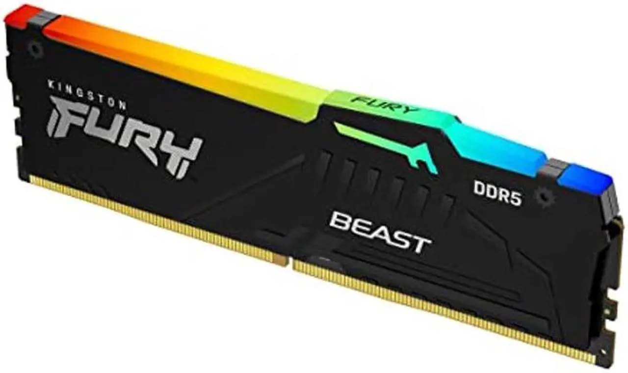 Alt view image 2 of 5 - Kingston Technology Fury Beast RGB 8GB 5600MT/s DDR5 CL40 DIMM Desktop Memory Single Module | Intel XMP 3.0 | Infrared Sync Technology | Overclocking Stability | KF556C40BBA-8