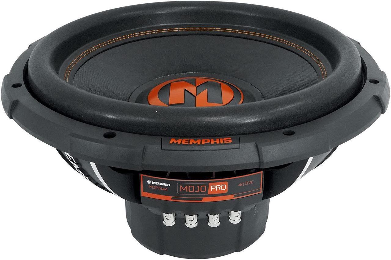 Alt view image 2 of 5 - Memphis Audio MJP1544 15inch 1500 Watt MOJO Pro Car Audio Subwoofer DVC 4 ohm Sub Black