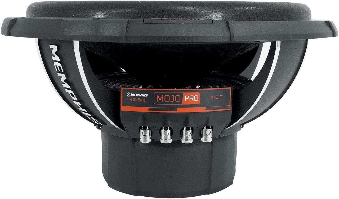 Alt view image 3 of 5 - Memphis Audio MJP1544 15inch 1500 Watt MOJO Pro Car Audio Subwoofer DVC 4 ohm Sub Black