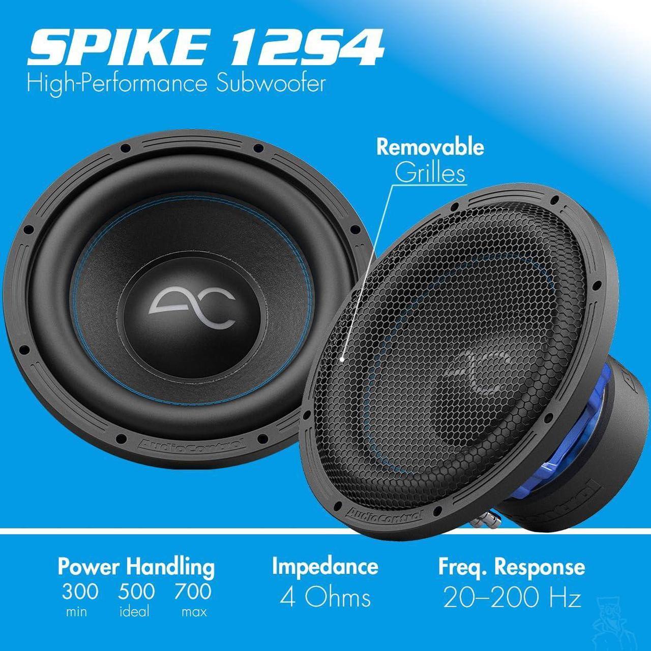 Alt view image 2 of 5 - AudioControl Spike Series Car Audio 12" Subwoofer, High-Fidelity, 500 Watt RMS/700 Watt Max, 4 Ohm