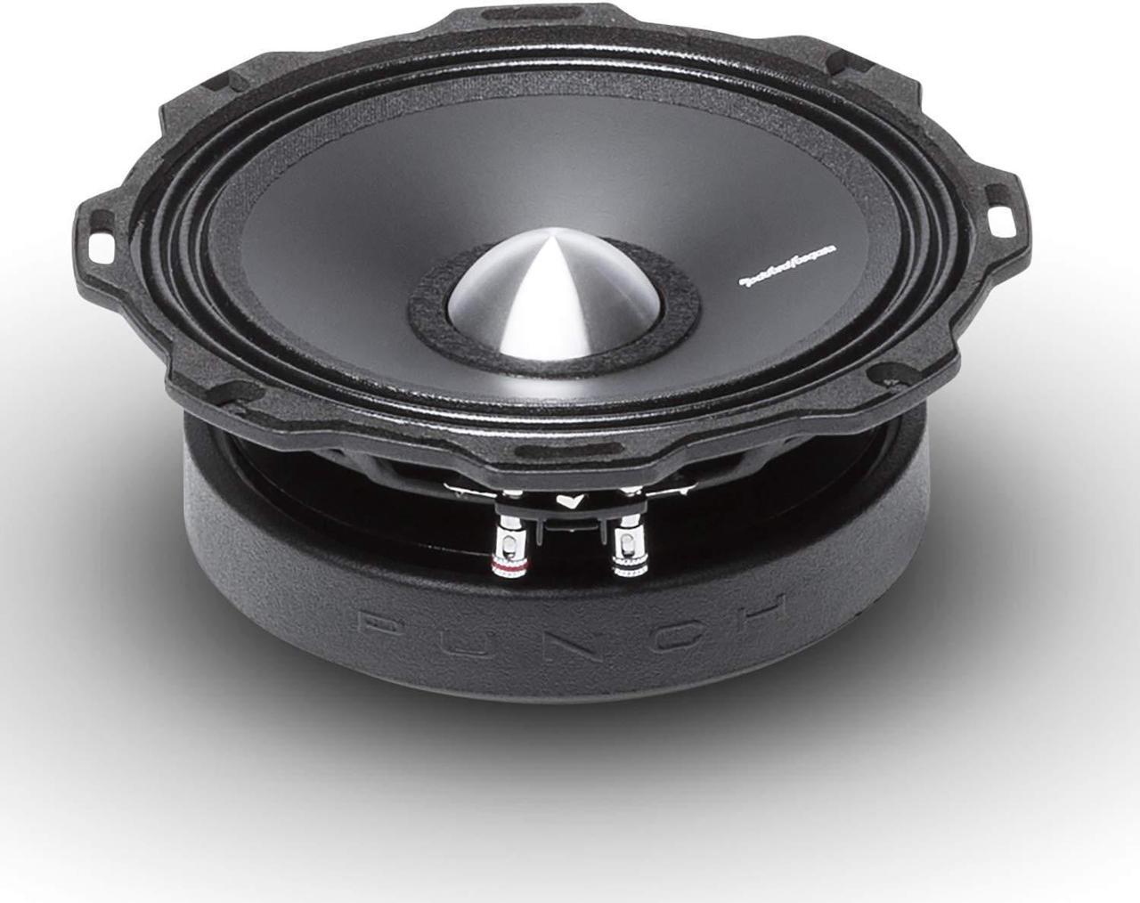 Alt view image 4 of 5 - Rockford Fosgate PPS4-6 Punch Pro Single 6.5" Component 4-Ohm Midrange Speaker 100 Watts RMS / 200 Watts Peak - Black