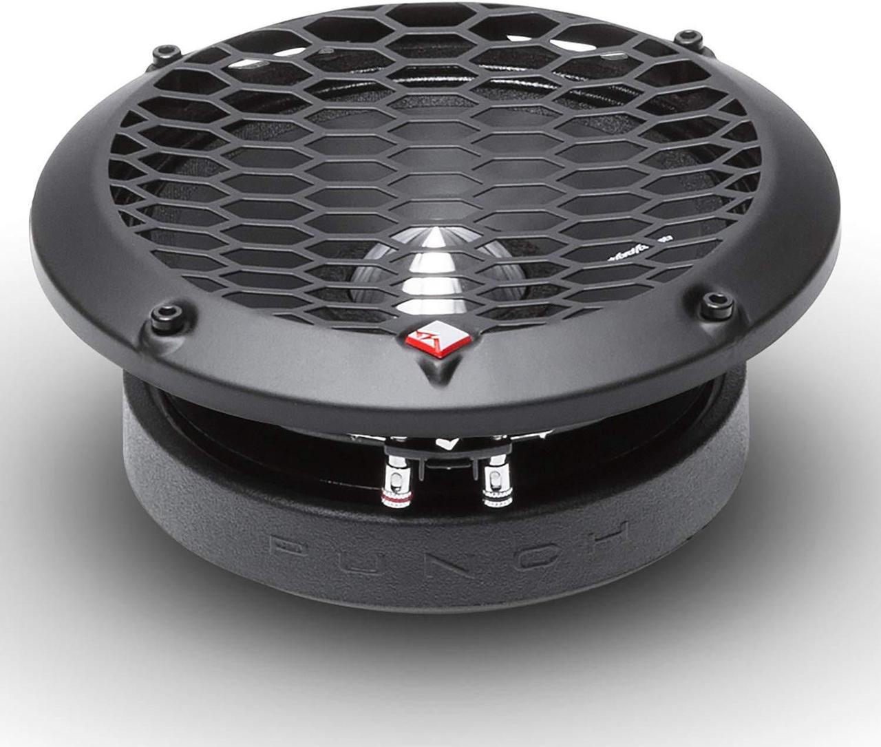 Alt view image 3 of 5 - Rockford Fosgate PPS4-6 Punch Pro Single 6.5" Component 4-Ohm Midrange Speaker 100 Watts RMS / 200 Watts Peak - Black
